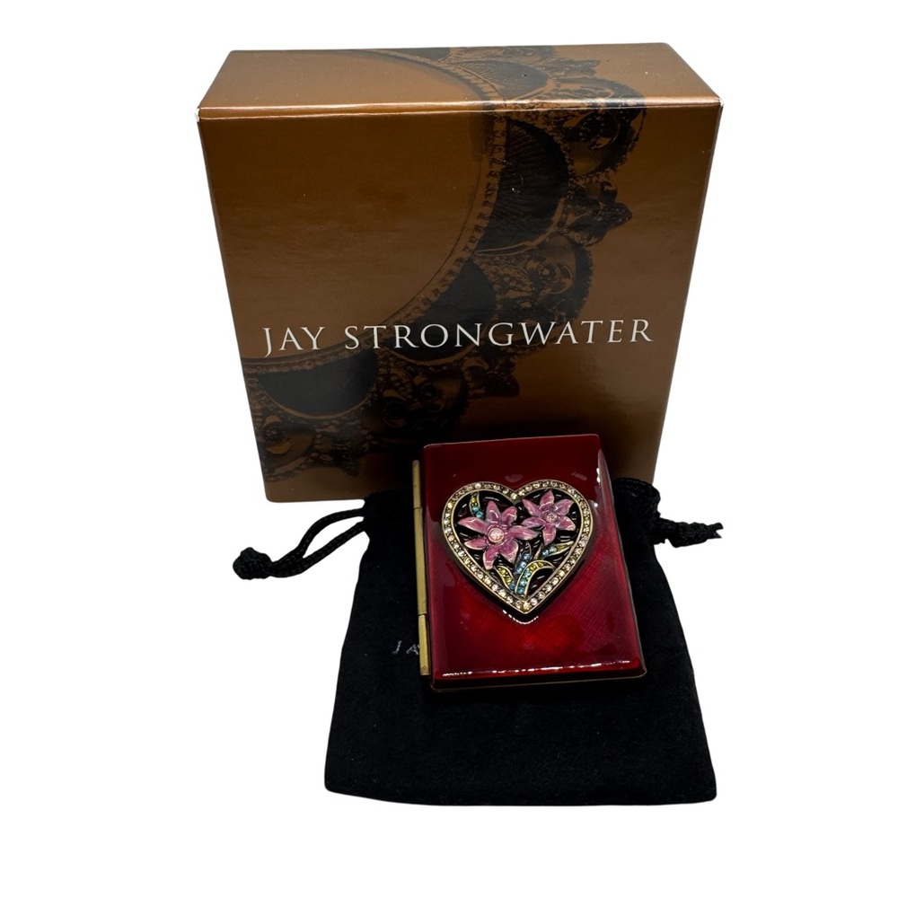 NIB Authentic Jay Strongwater Small Bifold Picture Frame